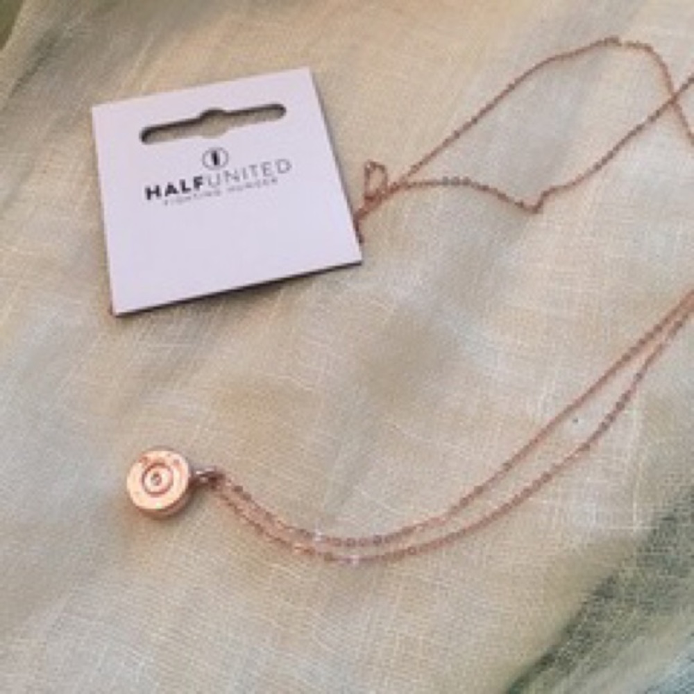 Half United Tiny Top Rose Gold Necklace